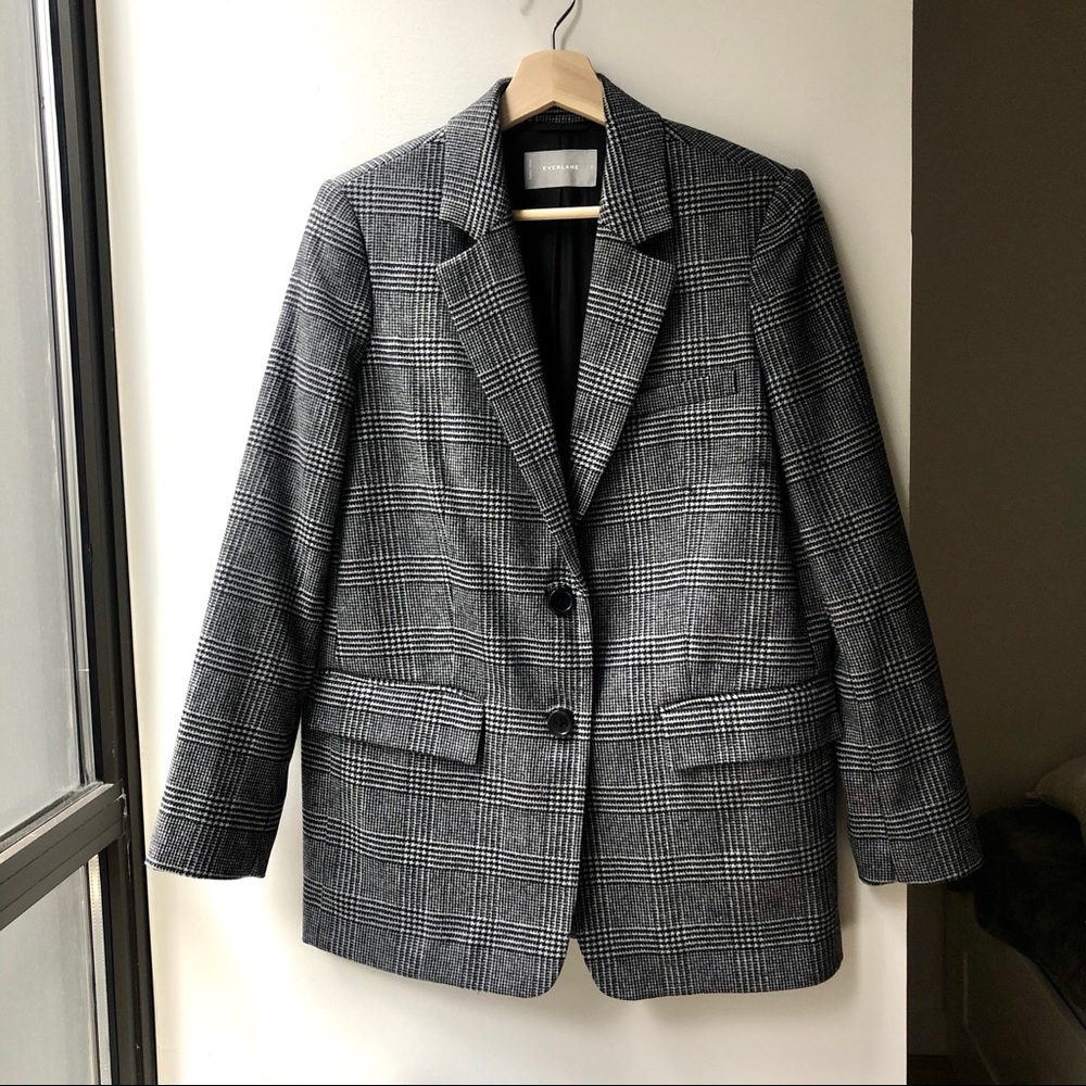 Everlane houndstooth blazer jacket